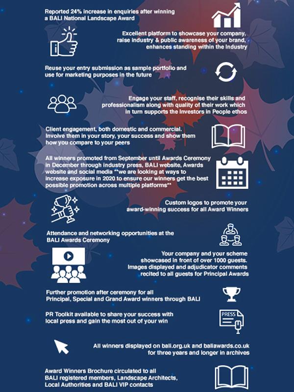 BALI Awards 2020 why enter infographic