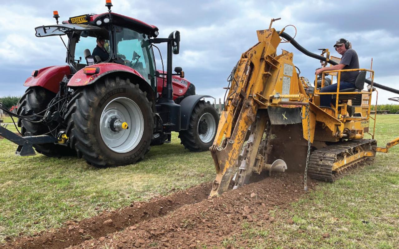 James Coles Nurseries digging and prepping the land for planting trees 