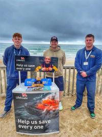 RNLI Ground Control fundraising at the beach