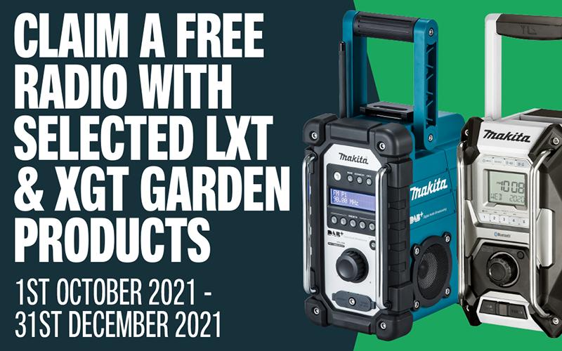 Get free DAB+ or Bluetooth Radio with Makita - British Association of Landscape Industries